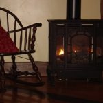 Warmth from a woodstove